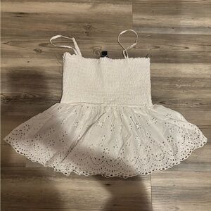 American Eagle Outfitters White Eyelet Top